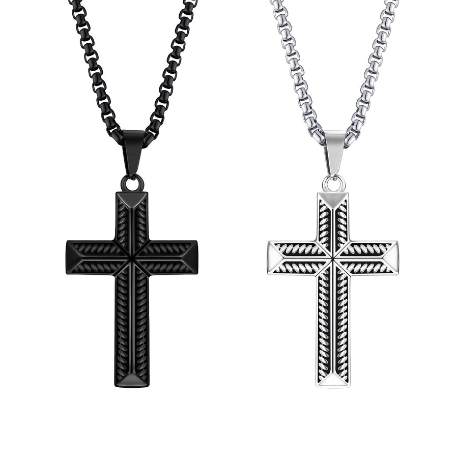 Cross Pendant Necklace [304 Stainless Steel]