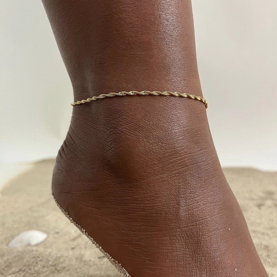 Mix Chain Anklet [201 Stainless Steel]