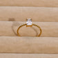 Rectangle Zircon Ring [304 Stainless Steel 18K Gold Plated]