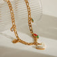 Charms Necklace [304 Stainless Steel,18K Gold Plated]