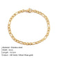 Figaro Chain Bracelet [Stainless Steel, 14K Gold Plated]