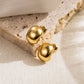 Mix Designs Earrings [Stainless Steel,14K Gold Plated]