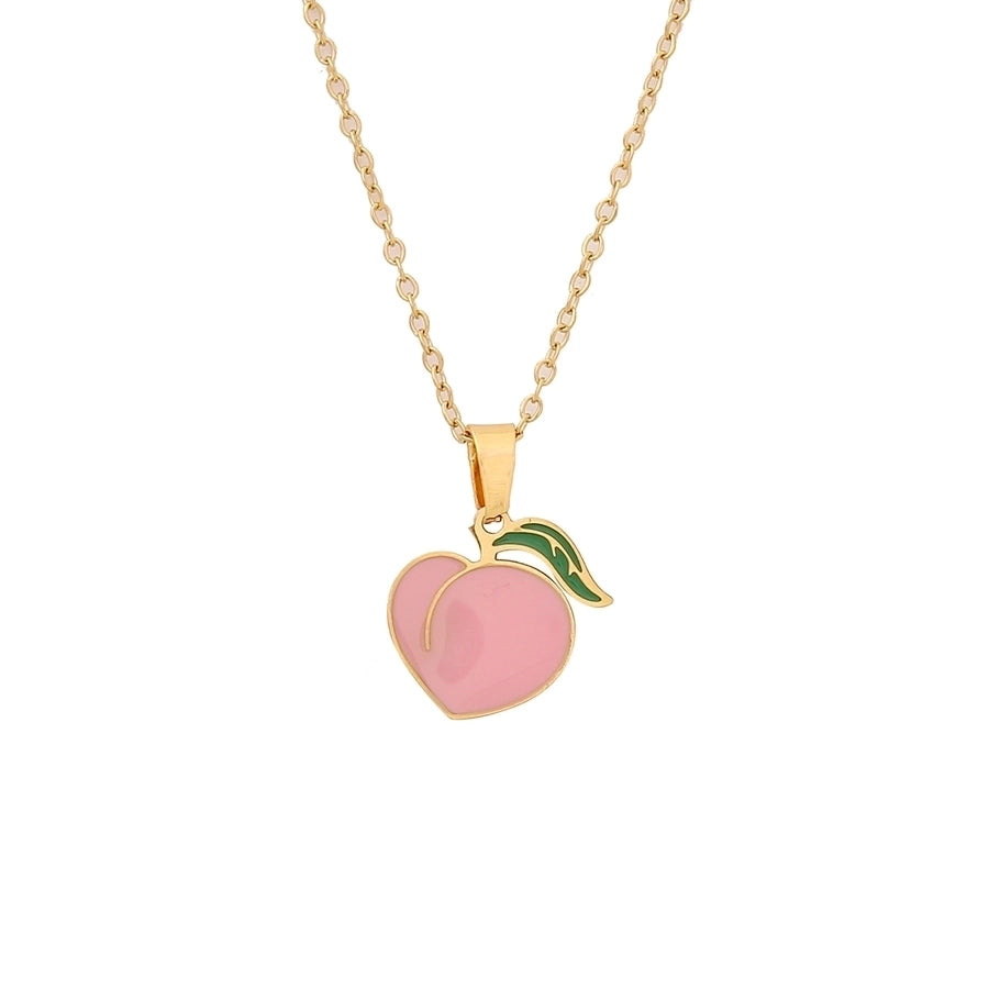 Fruit Necklace [304 Stainless Steel,18K Gold Plated]