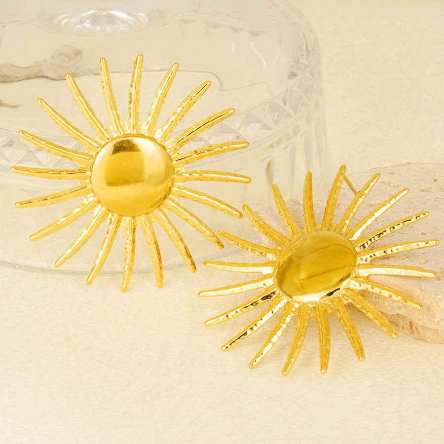 sUN eARRINGS [304 Stainless Steel]