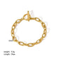 Various Styles Chain Bracelets [201 Stainless Steel,18K Gold Plated]