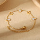 White Squash Acrylic Bracelet/Jewelry Set [304 Stainless Steel, 18K Gold Plated]