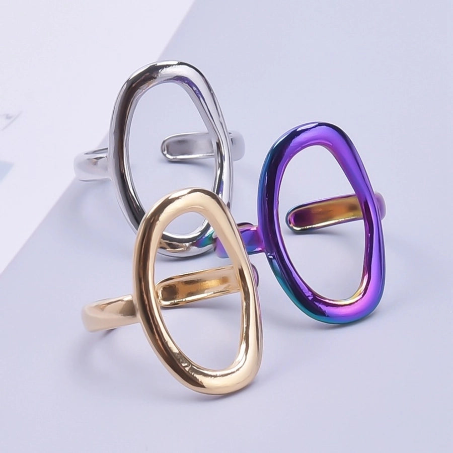 Hollow Oval Ring [304 Stainless Steel]