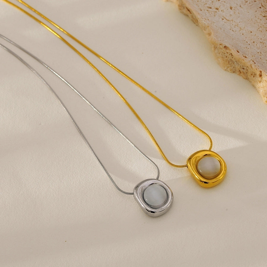 Simple Style Geometric Necklace [304 Stainless Steel]