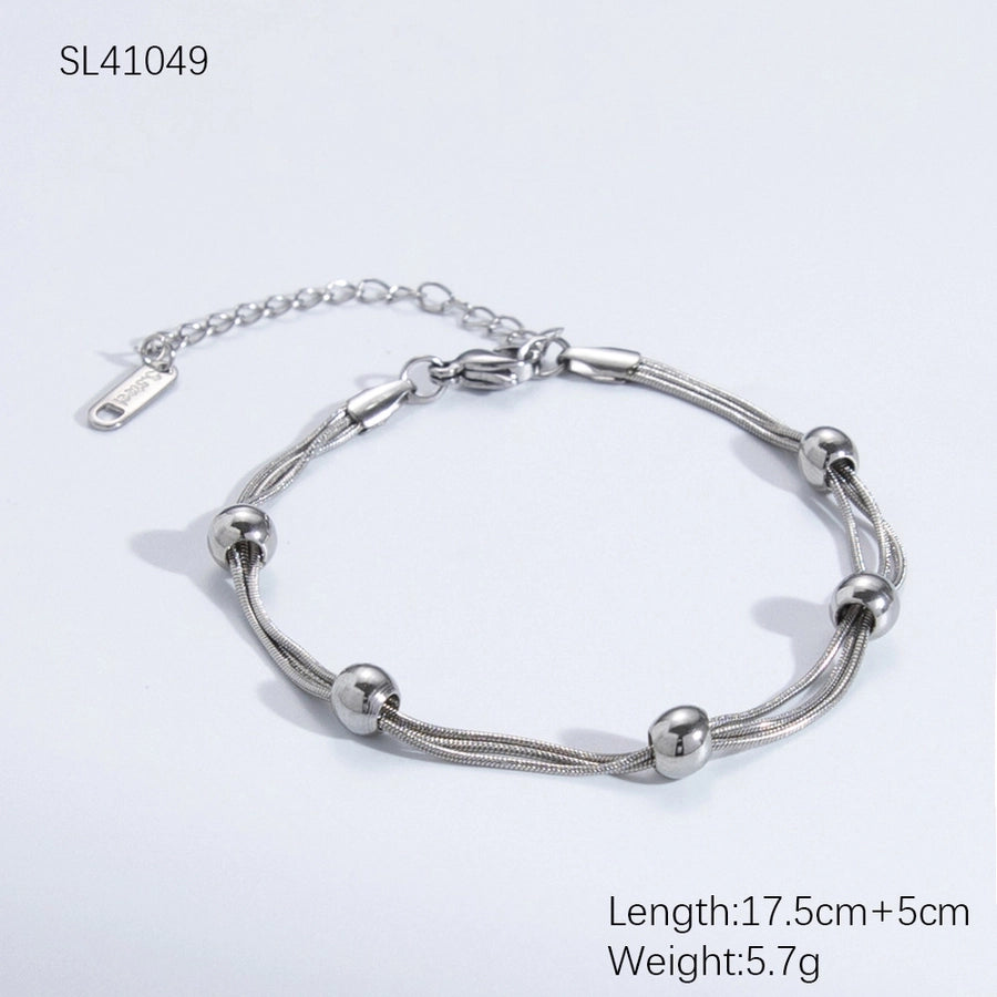 Bead Chain Bracelet [304 Stainless Steel]