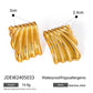 Mix Designs Earrings [304 Stainless Steel,18K Gold Plated]