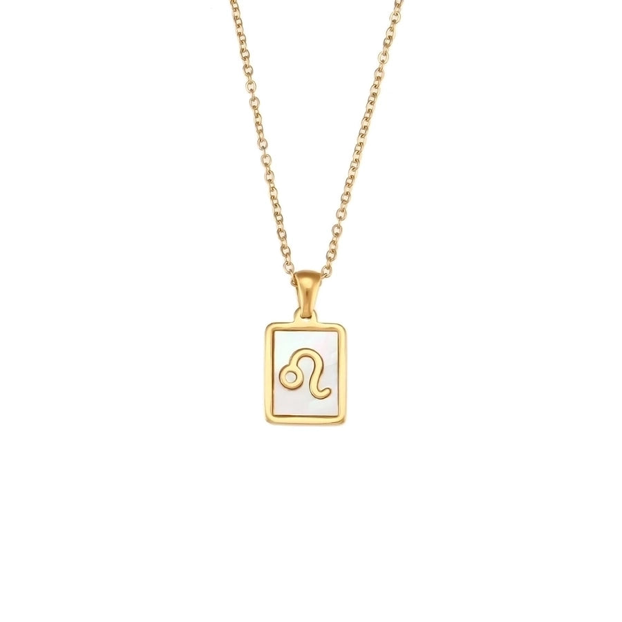 Collana a conchiglia costellazione [acciaio inossidabile 304, oro 18K placcato]