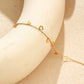 Heart Shape Bracelets [304 Stainless Steel, 18K Gold Plated]