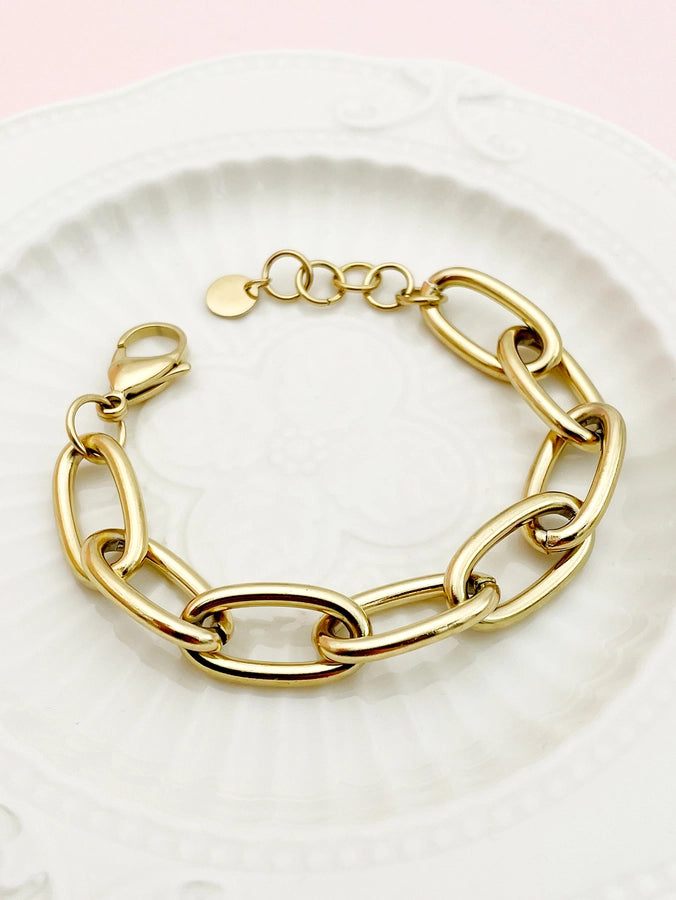 Thick Link Chain [304 Stainless Steel,14K Gold Plated]