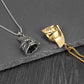 Hip-Hop Retro Solid Color Pendant Necklace [304 Stainless Steel]