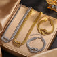 Knot Bracelet/Necklace/Jewelry Set [304 Stainless Steel, 18K Gold Plated]