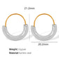 Semicircle Hoop Earrings [304 Stainless Steel,18K Gold Plated]