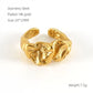 Irregular Open Ring [Stainless Steel 18K Gold Plated]