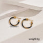 C Shape Twist Earrings [201 Stainless Steel]