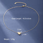 Letter Heart Shape Necklace [304 Stainless Steel,18K Gold Plated]