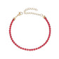 Tennis Chain Rhinestones Bracelets/Necklace [304 Stainless Steel,18K Gold Plated]