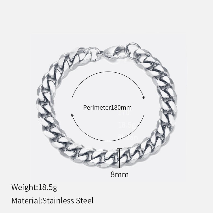 Curb Chain Bracelets [304 Stainless Steel]