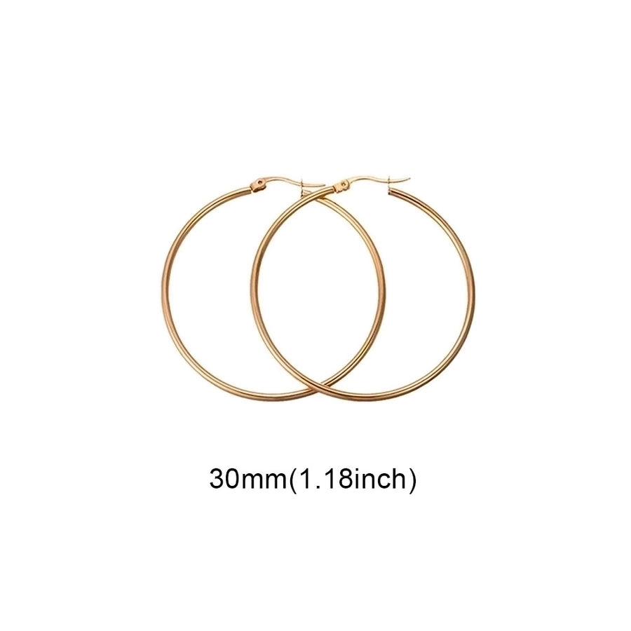 Thin Hoop Earrings [Stainless Steel]