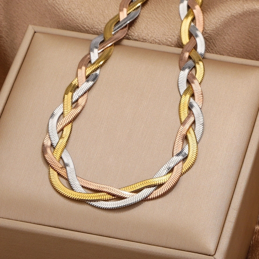 Braid Chain Bracelet/Necklace [304 Stainless Steel]