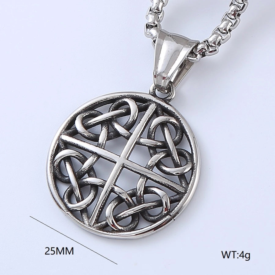 Cool Style Human Anchor Dragonfly Pendant Necklace [304 Stainless Steel]