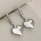 Heart Shape Earrings [304 Stainless Steel,18K Gold Plated]