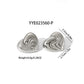 Heart Shape Plating Earrings [304 Stainless Steel,18K Gold Plated]