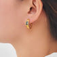 Baroque Style Ear Studs [304 Stainless Steel,18K Gold Plated]