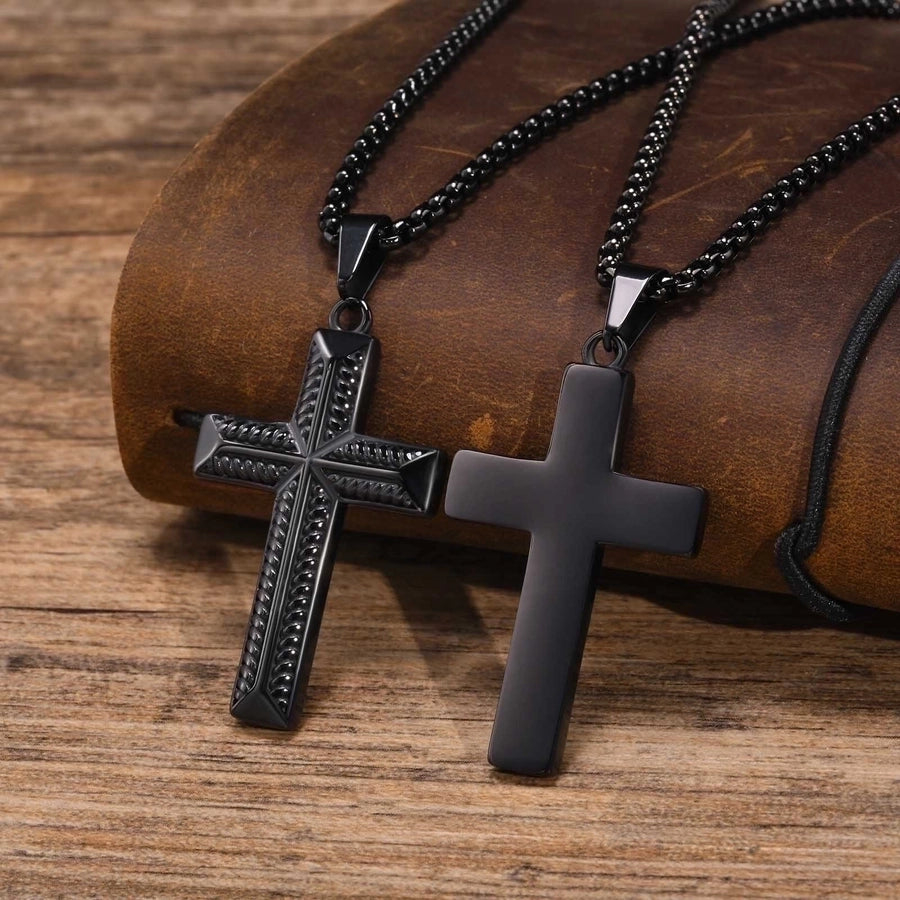 Cross Pendant Necklace [304 Stainless Steel]