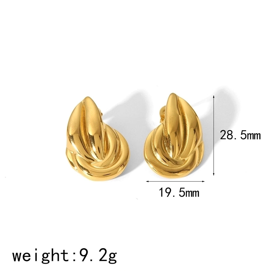 Mescola gli orecchini Desogns [304 acciaio inossidabile, oro 18K placcato]