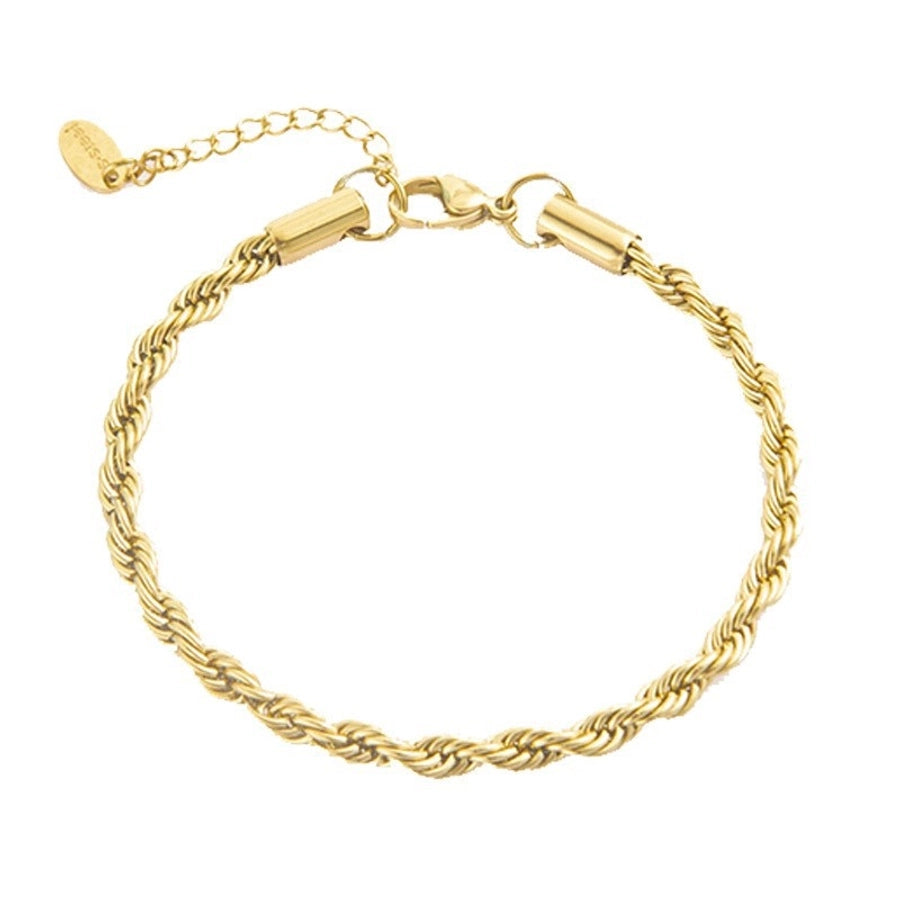 Chain Zircon armbånd [304 rustfrit stål]