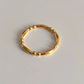 Band Gold Beads Ring [Stainless Steel]