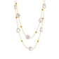 French Style Irregular Pearl Plating Necklace [304 Stainless Steel,18K Gold Plated]