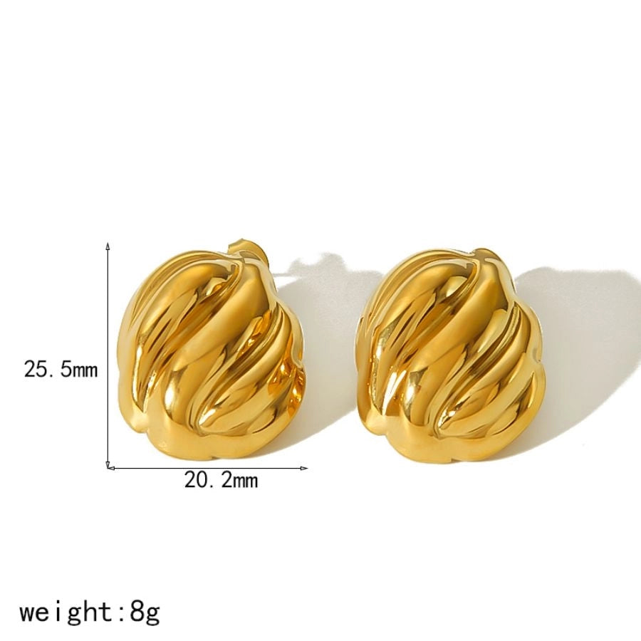 Mix Desogns Earrings [304 Stainless Steel,18K Gold Plated]