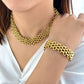 Retro Chain Bracelet/Necklace [304 Stainless Steel,18K Gold Plated]