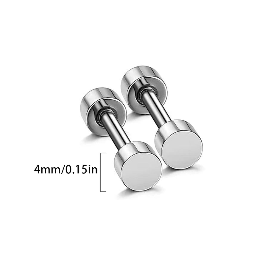 Basic Simple Style Geometric Stud Earrings [304 Stainless Steel]