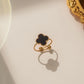 Four Leaf Clover Acrylic Ring/Bracelet/Necklace [304 Stainless Steel, 18K Gold Plated]