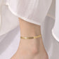 Leaves Anklet [201 Stainless Steel, 18K Gold Plated]