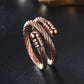 Wire Stripe Open Ring [Stainless Steel]