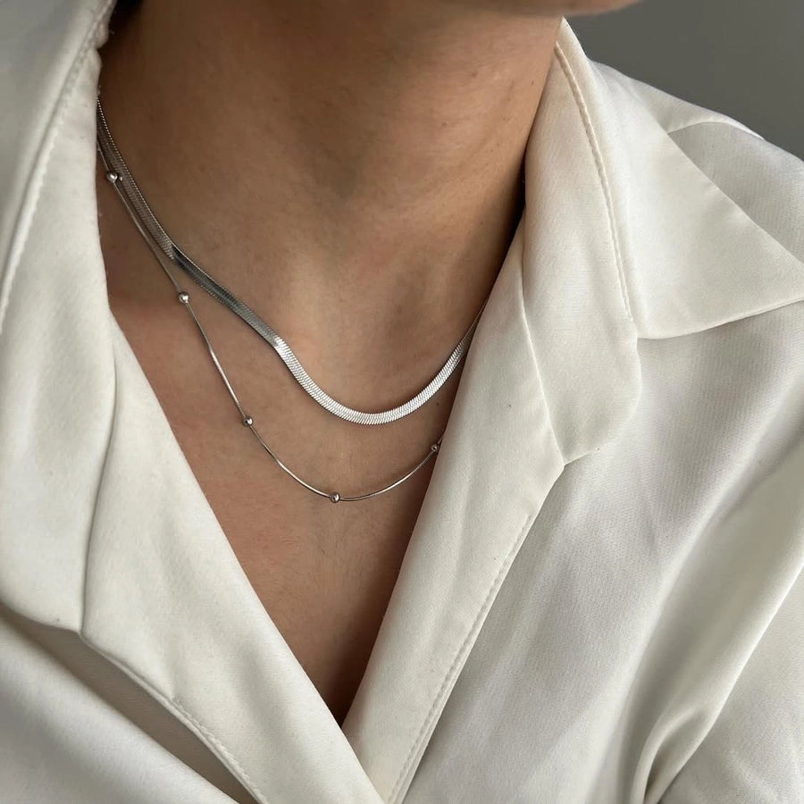 Double Layer Necklaces [304 Stainless Steel]