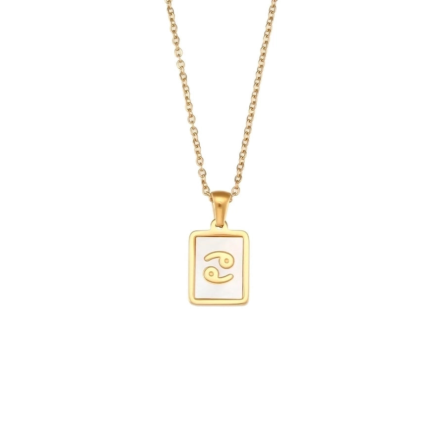 Collana a conchiglia costellazione [acciaio inossidabile 304, oro 18K placcato]