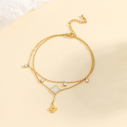 Luxurious Flower Anklet [304 Stainless Steel]