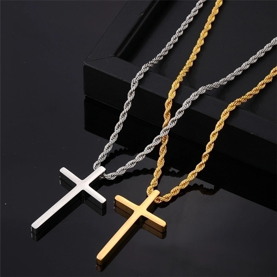 Cross Pendant Neckace [304 Stainless Steel]