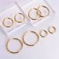 Hoop Earrings [304 Stainless Steel,18K Gold Plated]