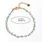 Casual Eye Resin Beaded Anklet [304 Stainless Steel]