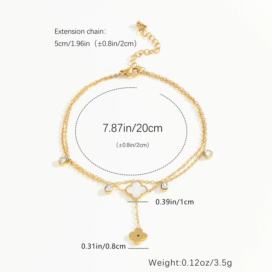 Luxurious Flower Anklet [304 Stainless Steel]