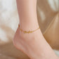 Electrocardiogram Anklet [304 Stainless Steel, 18K Gold Plated]